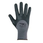 Hyperfoam Guanti sintetici spalmato in Nitrile Foam Dotted Grey, con cavallotto
